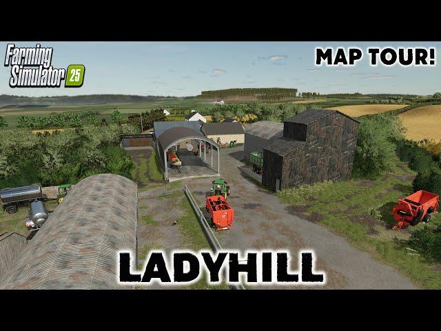 “LADYHILL“ NORTHERN IRELAND MAP (I MISSED) TOUR! ON Farming Simulator 25 (Review) PS5.