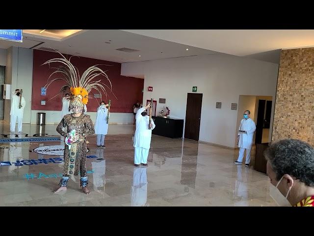 Mayan Greeting at Live Aqua Beach Resort Cancun