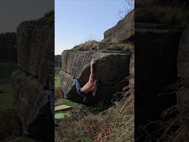 Steep Arête Low - 7A Clifftop Boulders #boulderinguk #climbing #peakdistrictbouldering #ukclimbing