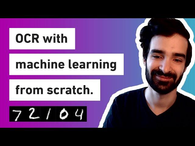 Coding OCR with machine learning from scratch in Python — no libraries or imports! (From Scratch #2)