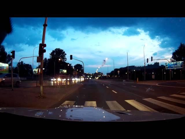 BMW M3 E92 (onboard) vs. Motorcycles street race in Warsaw, Poland