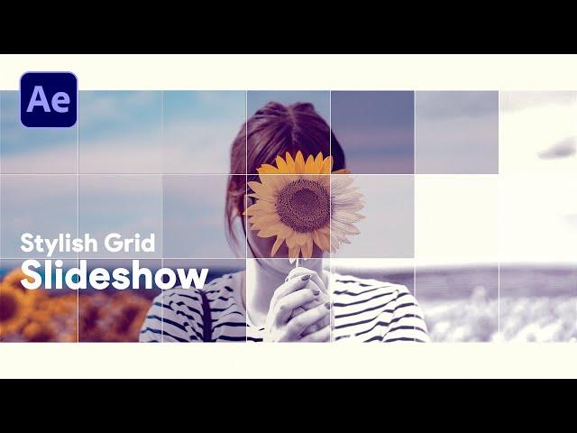 Stylish Grid Slideshow in After Effects | Tutorial #10