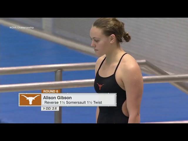 Women's Diving    Alison Gibson