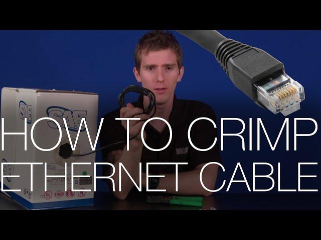 How To Make/Crimp RJ45 Ethernet Network Patch Cables (Cat 5e and Cat 6)