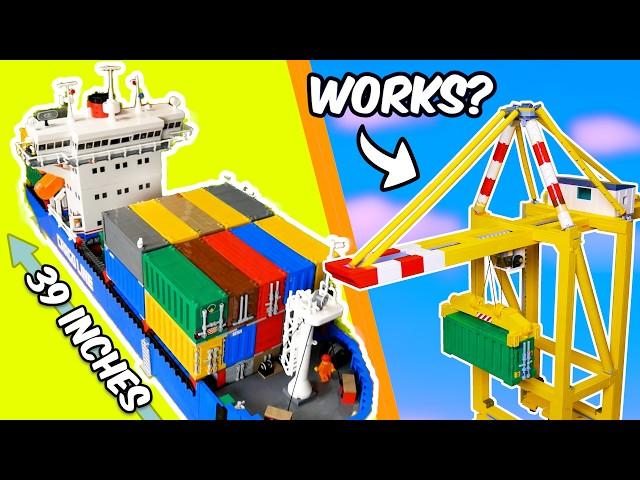 I built a LEGO CONTAINER PORT...