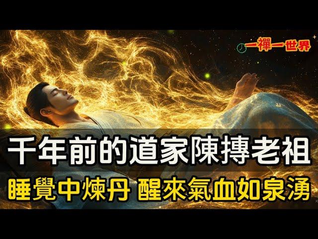 1000多年前的睡眠大師陳摶老祖，道家千年秘傳：睡覺中煉丹，一覺醒來氣血如泉湧！#一禪一故事#禪 #佛 #道 #禪定 #悟道