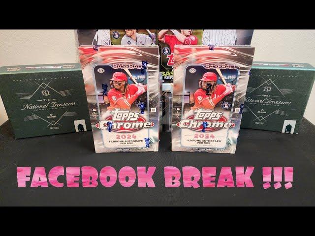 2024 Topps Chrome Hobby Box Facebook Break. 7.27.24