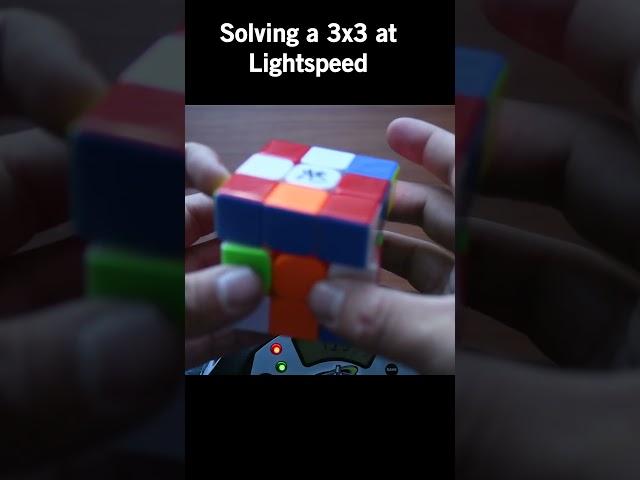 Solving a 3x3 in LIGHTSPEED #cubing