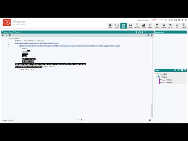 Upcoding in Dedoose | Qualitative and Mixed Methods Data Analysis | Great Research Made Easy