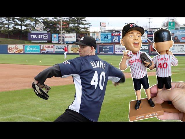 Bobbleheads of ME?! "Zack Hample Day" and VIP treatment with the Reading Fightin Phils