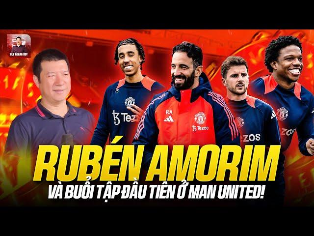 BLV QUANG HUY REACTION | RUBEN AMORIM RẠNG RỠ TRONG BUỔI TẬP ĐẦU TIÊN CÙNG MAN UNITED