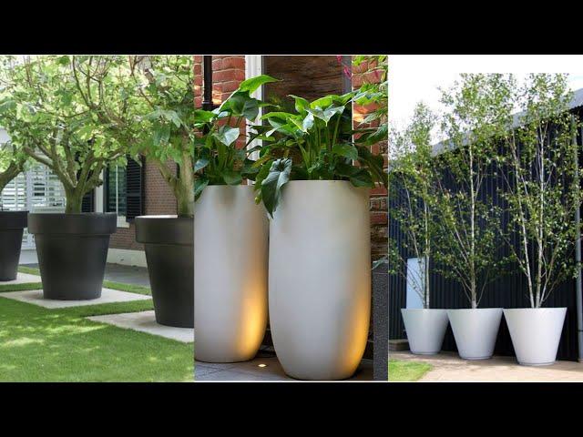 Large Potted plants outdoor landscaping | Landscaping with potted plants | Flower pot arrangements