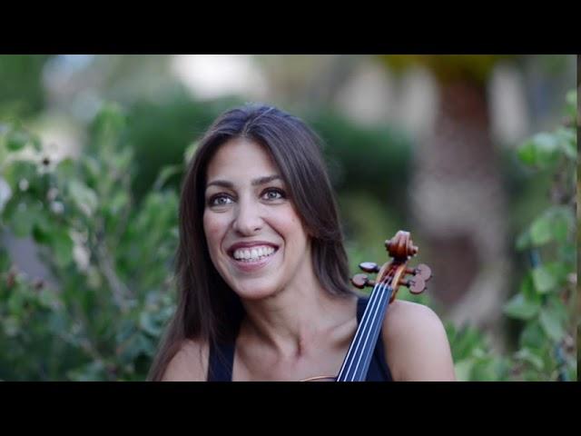 Leticia Moreno,  plays and talks about her new violin made by Marc Paquin.