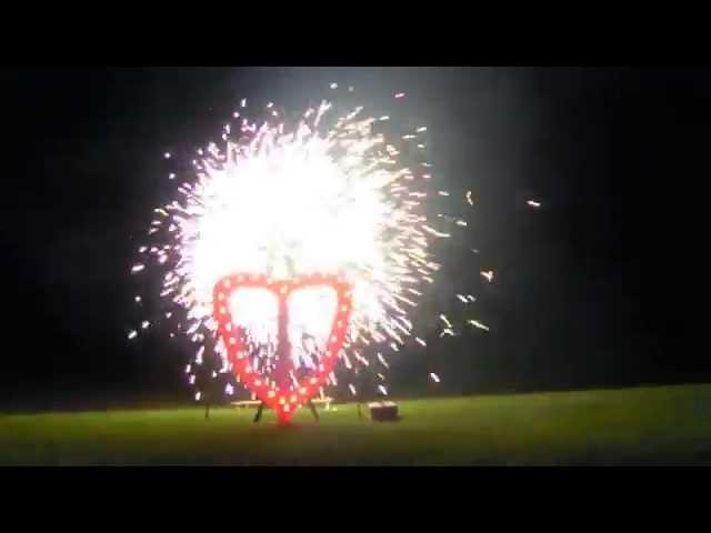 Hochzeitsfeuerwerk Mettersdorfersee 10.05.2014 , Feuerwerke Keuschnigg