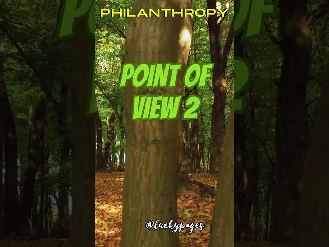 #135 Philanthropy ( Point of View Paradox Series ) @luckypages #shorts #motivation #pov