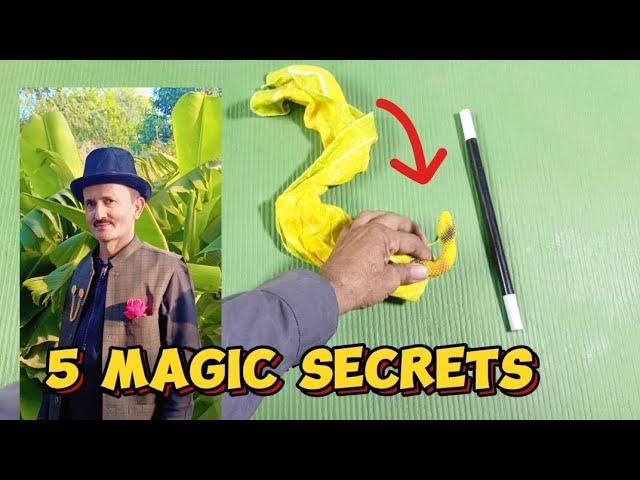 5 magic secrets by qasim magic  | qasim magic trick #magic #experiment #youtubevideo #viralvideo