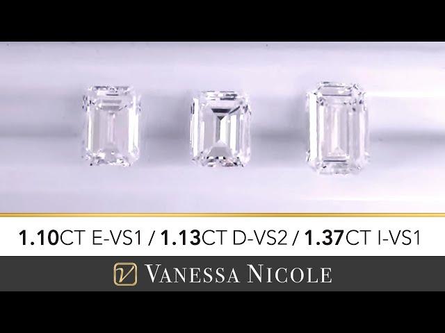 Emerald Cut Diamond For Engagement Ring - Emerald Cut Diamond Size Comparison