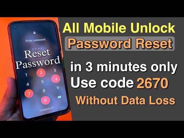 All Device Forgot Password Unlock !! Forgot Pattern Lock Remove Without Data Lost & Factory Reset