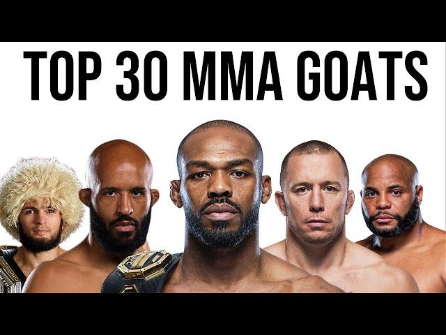 The Top 30 Greatest MMA Fighters Of All Time (Hoppero GOAT List)