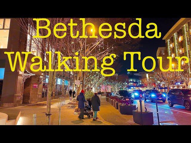 [4K] Walking Bethesda at Evening, Maryland  | Explore This Hidden Gem Near Washington D.C.