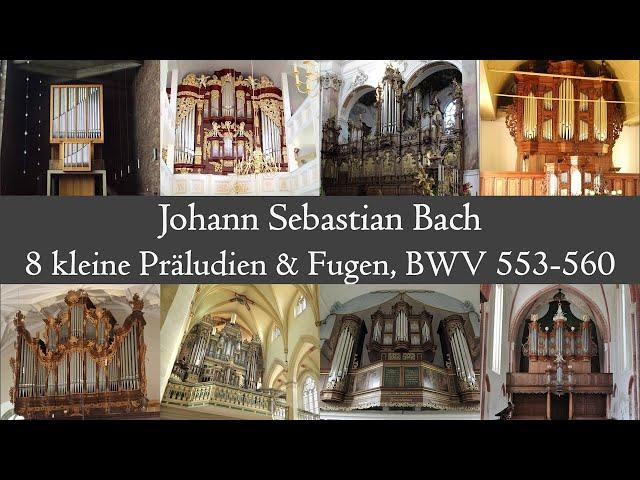 J.S. Bach - 8 kleine Präludien & Fugen (BWV 553-560) on 8 Organs - Hauptwerk