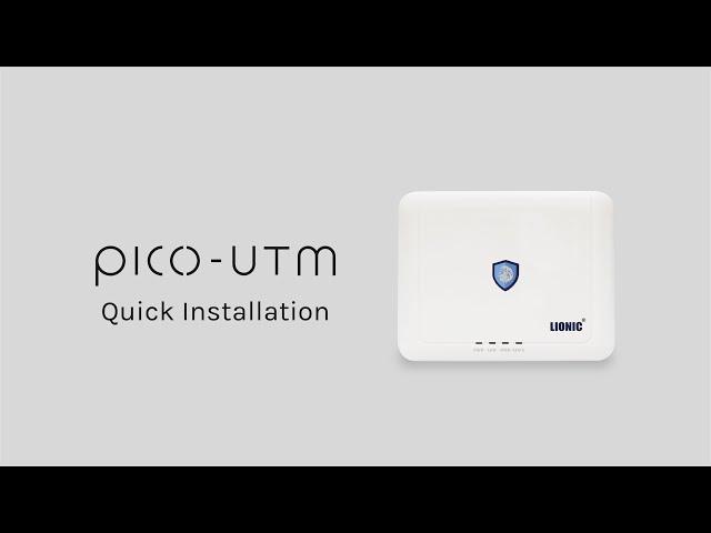 Pico-UTM 100 | Quick Installation