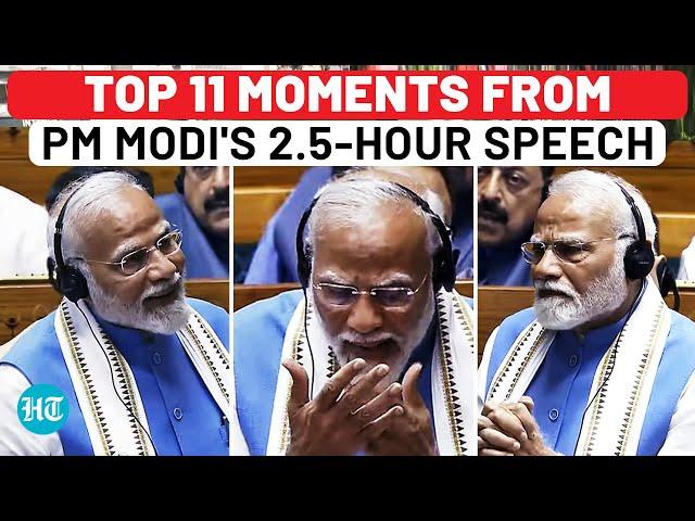 Top 11 Moments From PM Modi's Speech: Sholay Mausi, 'Baalak Buddhi', Congress 'Parajeevi', NEET Row