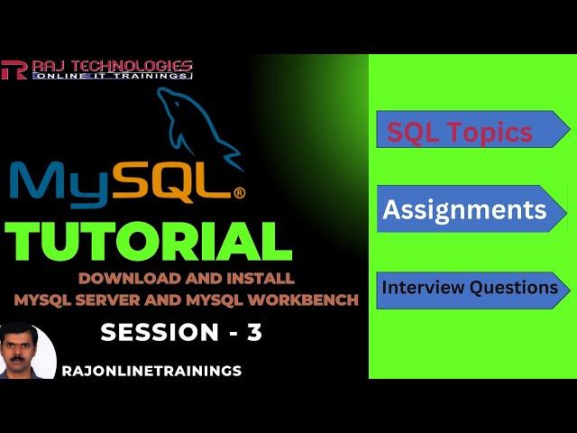 Download and Install MySQL Server 9 Version and MySQL Workbench | MySQL Tutorial for Beginners