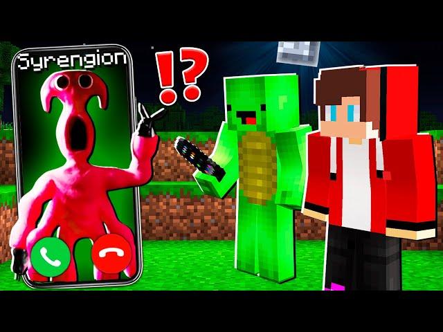 Why Creepy SYRENGION CALLING to MIKEY and JJ at 3am ? - in Minecraft Maizen