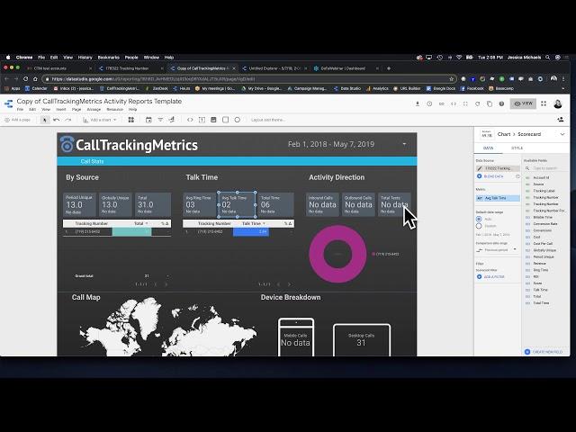 How to Use Google Data Studio with CallTrackingMetrics