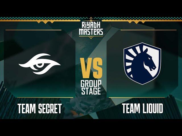 Team Secret vs. Team Liquid // Riyadh Masters 2023 – Day 5 – Group Stage