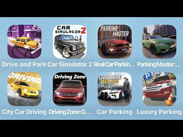 Drive and Park, Car Simulator 2, Real Car Parking, Parking Master and More Car Games iPad Gameplay