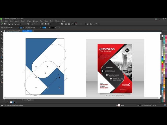 How to Create Corporate Flyer Design Template Using Coreldraw