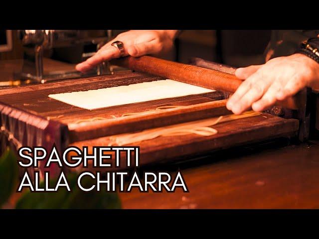 An ANCIENT way to make PASTA | SPAGHETTI alla CHITARRA (GUITAR) by a PRO CHEF!