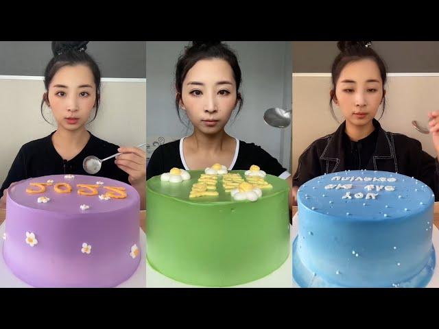 [ASMR] Dessert Mukbang (Cream Cake) 디저트 먹방  | Eating Sounds