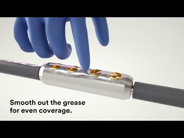 Cable jointing solution, featuring 3M™ Cold Shrink Tubing.