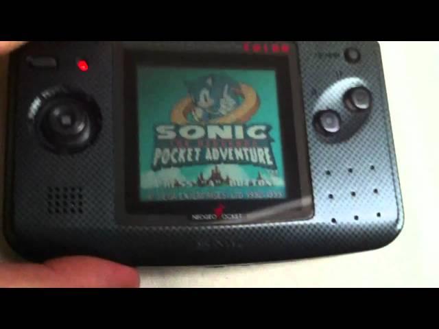 Neo Geo Pocket Color Unboxing & Sonic the Hedgehog Gameplay