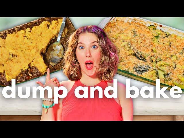 3 Healthy DUMP AND BAKE Vegan Casserole Recipes! (Gluten-Free)