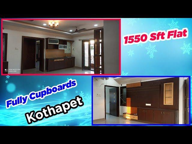 Fully Cupboards Flat for Sale in Hyderabad || Kothapet || 3 BHK Flat || Padmasree Properties