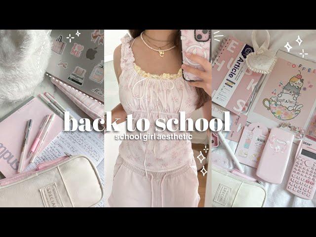 preparing for back to school️: school girl, what’s in my bag, shopping + BEST study plan