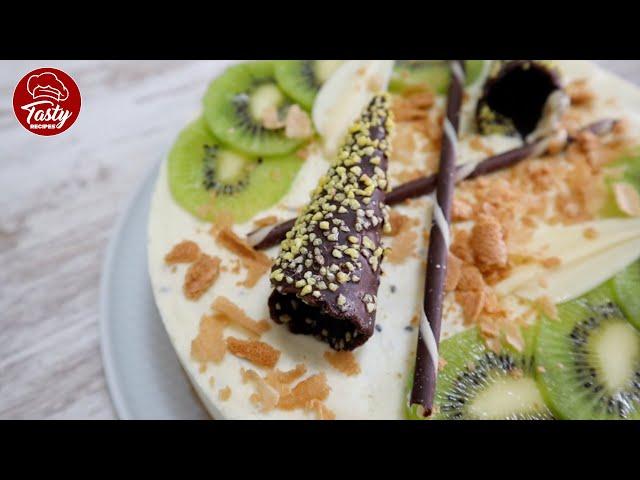 No Bake Kiwi Cheesecake  ¡Delicious!