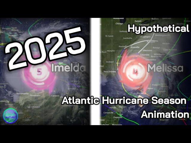 2025 Hypothetical Atlantic Hurricane Season Animation