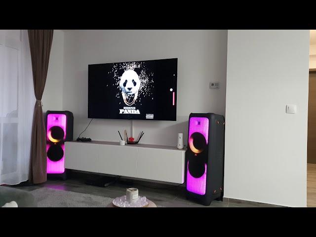 JBL partybox 1000 2x Stereo (Bass boosted music) Bass boost off