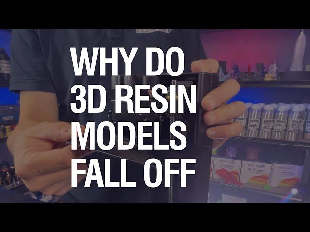 Monocure 3D ProTips Bytes: Why are your 3D resin prints might be falling off the build plate.