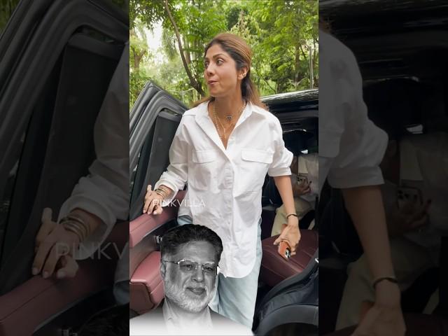 Shilpa Shetty Offers Condolences Post Malaika Arora's Father's Funeral  | #shorts #bollywood