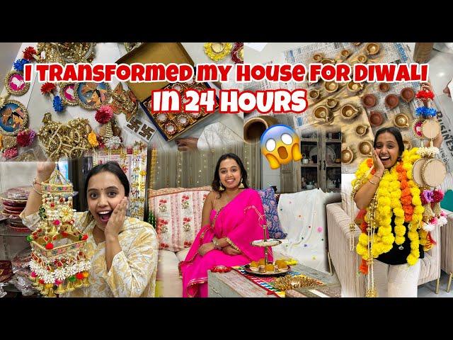 I transformed my house for DIWALI in 24 HOURS🪔