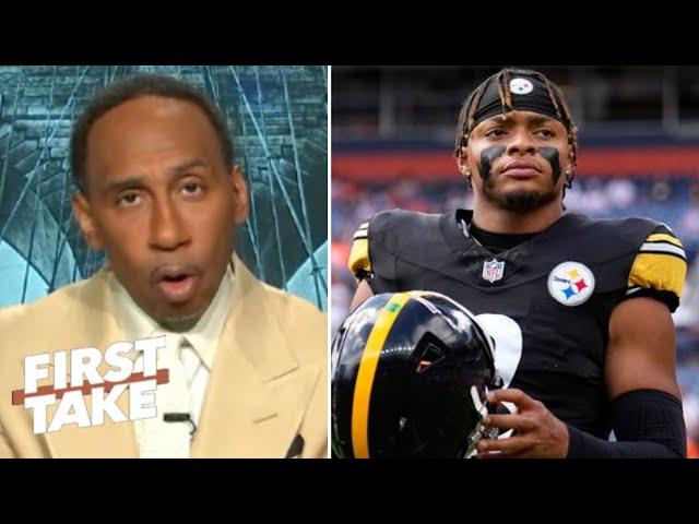 FIRST TAKE| Justin Fields has really grown & developed - Stephen A.: Steelers will win a SB with him