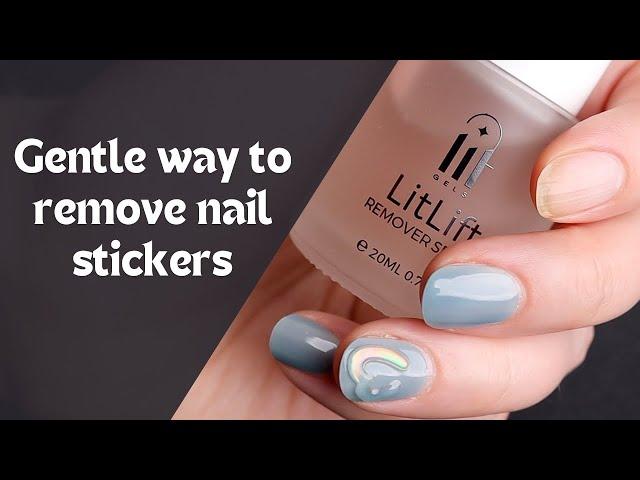 How to Remove Ohora Nails and Other Nail Stickers without Nail Damage  | KBEAUTYHOBBIT