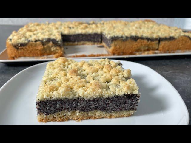 Der leckerste Mohn-Streusel-Kuchen den ich je gegessen habe!  Einfach und unglaublich lecker!!