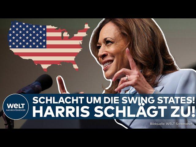 US ELECTION CAMPAIGN: Harris beats Trump in Pennsylvania and Michigan – poll shows narrow lead!